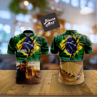 Camiseta Brasil Patriota Agro É Top Brasil É Agro Ag01 em Oferta na Shopee