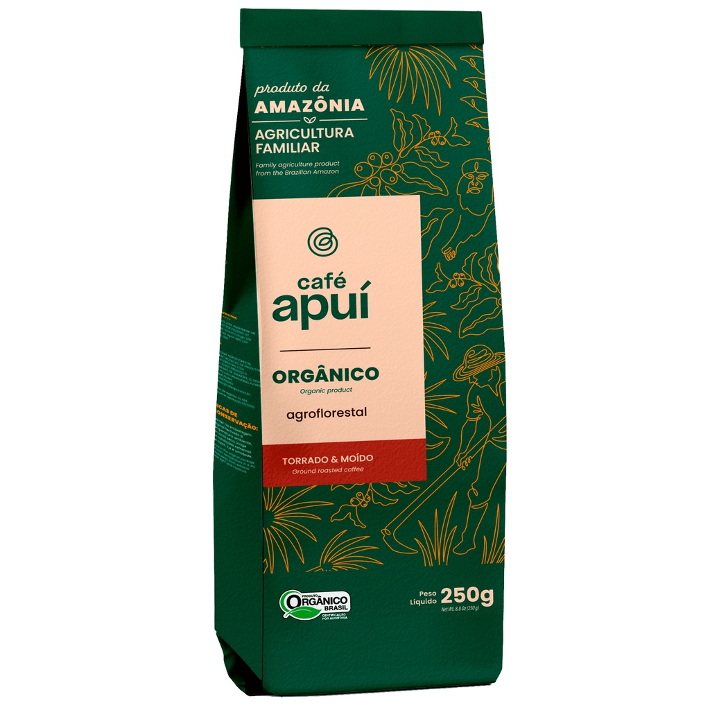 Café Apuí Agroflorestal Orgânico Torrado e Moído - 250g