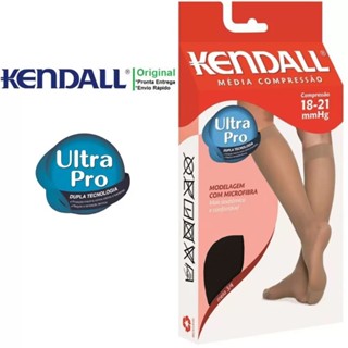 Meia de compressão 3/4 Kendall 1671 Com Ponteira Preta