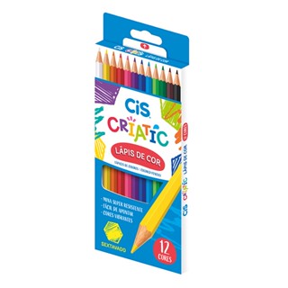 Lápis de cor Criatic 12 cores 60.0401 Cis