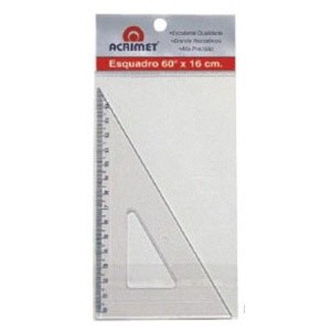 Esquadro poliestireno 16cm x 60 graus 521 Acrimet