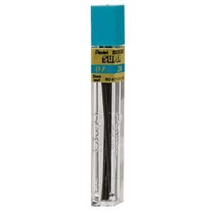 Grafite 0.7mm 2B tubo com 12 unidades Pentel