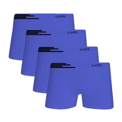 Kit 4 Cuecas Lupo 436 Boxer Lupo Microfibra Adulto Masculina