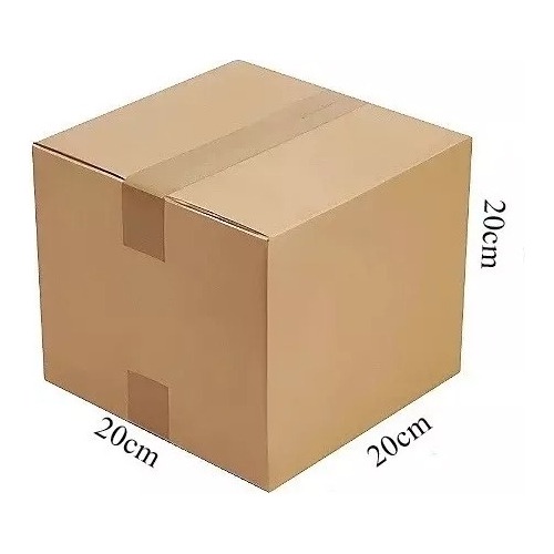 25 Caixas De Papelão Para Correios Sedex E Pac 20x20x20 Cm em Oferta na Shopee