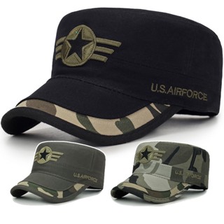 Boné De Beisebol Militar De Camuflagem Exterior Ajustável Camping Plano