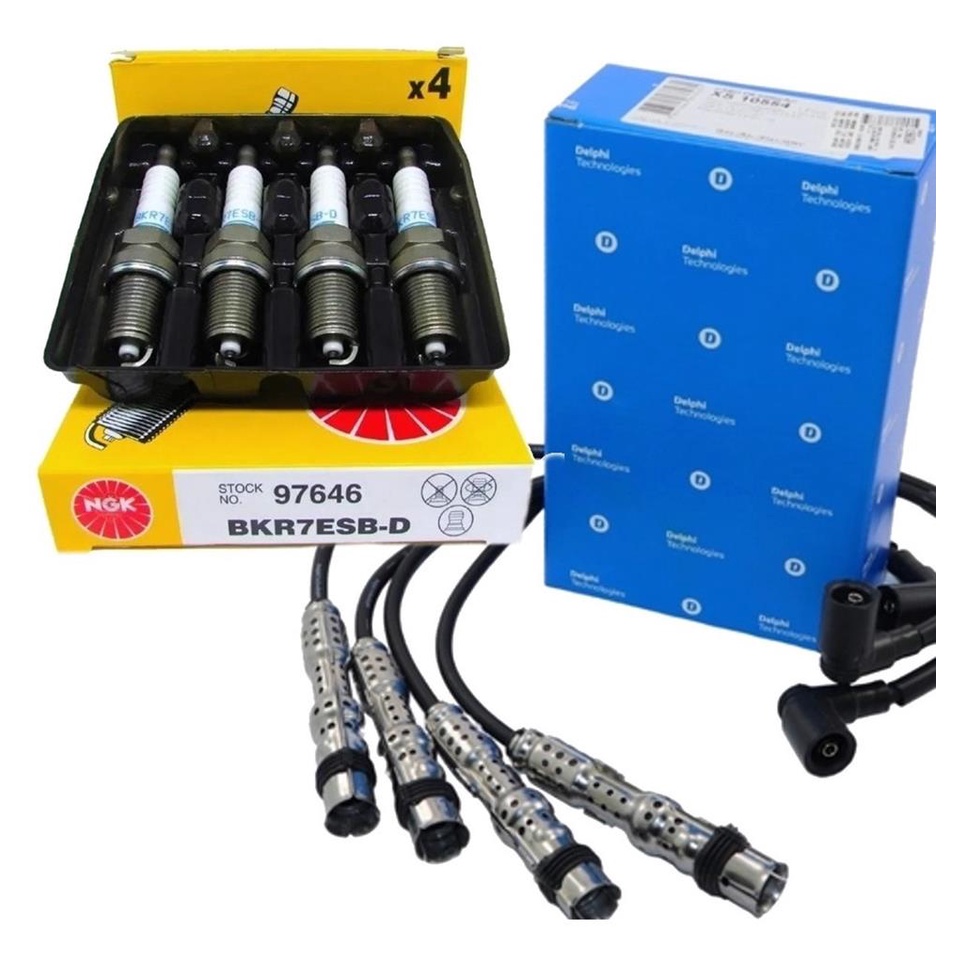 Kit Cabos E Velas Ignicao Gol Voyage G4 G5 G6  1.6 8v Ea111 em Oferta na Shopee