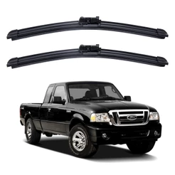 Par Palhetas Limpador Para-brisa Silicone Para Carro Ford Ranger 1992 - 2009 Kit