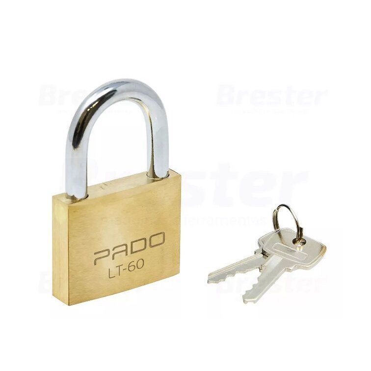 Cadeado De Latão Pado Lt 60mm 2 Chaves