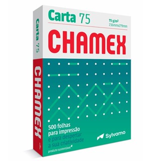 Papel sulfite carta 75g 216x279 com 500 fls Chamex
