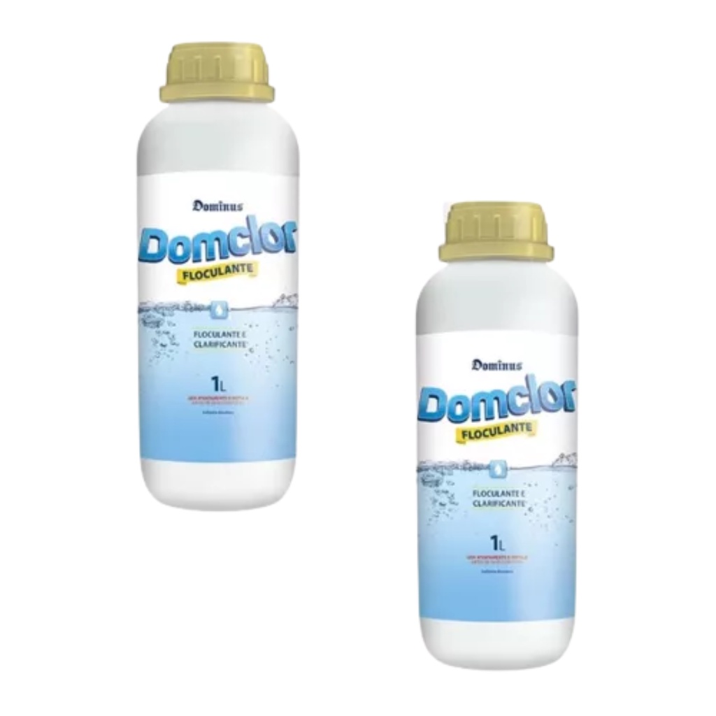 Floculante Clarificante Domclor 2 Litros Limpeza Para Piscina em Oferta na Shopee