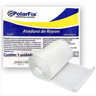 Atadura de Rayon 7,5cm x 5m Estéril Unidade - Polar Fix