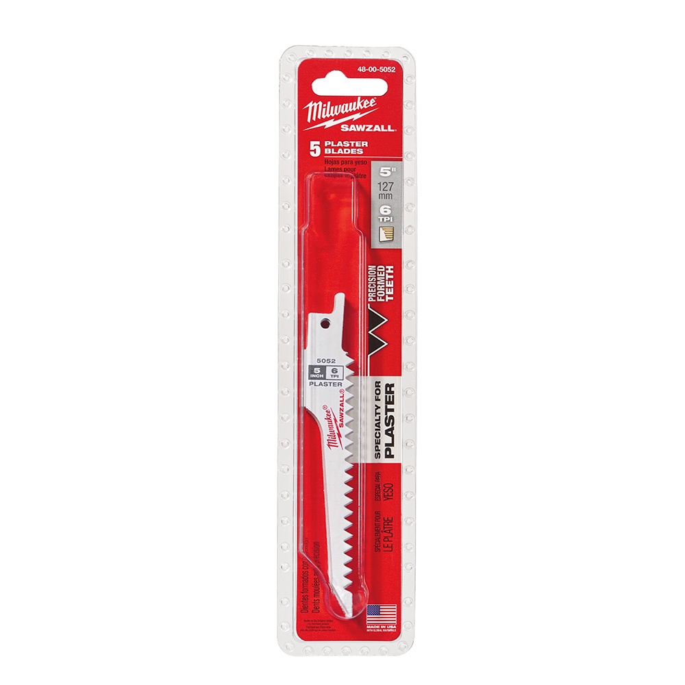 Lâmina Serra Sabre 5" 6D - Drywall 5pçs - 48-00-5052 - Milwaukee