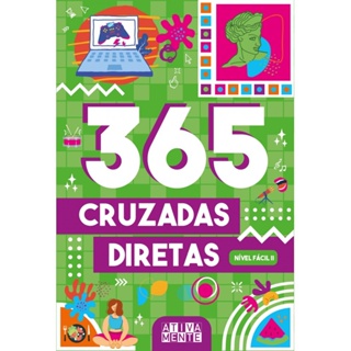 Livro 365 cruzadas diretas  - nível fácil II em Oferta na Shopee