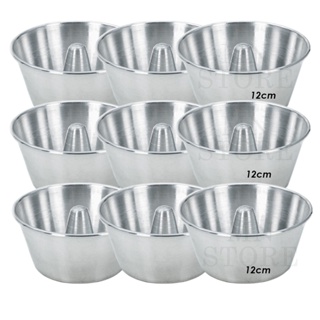 Kit 9 Forminhas 12 cm Mini Bolo Vulcao Pudim ( 12cm Boca / 8,0cm Fundo / 6cm Altura) em Oferta na Shopee