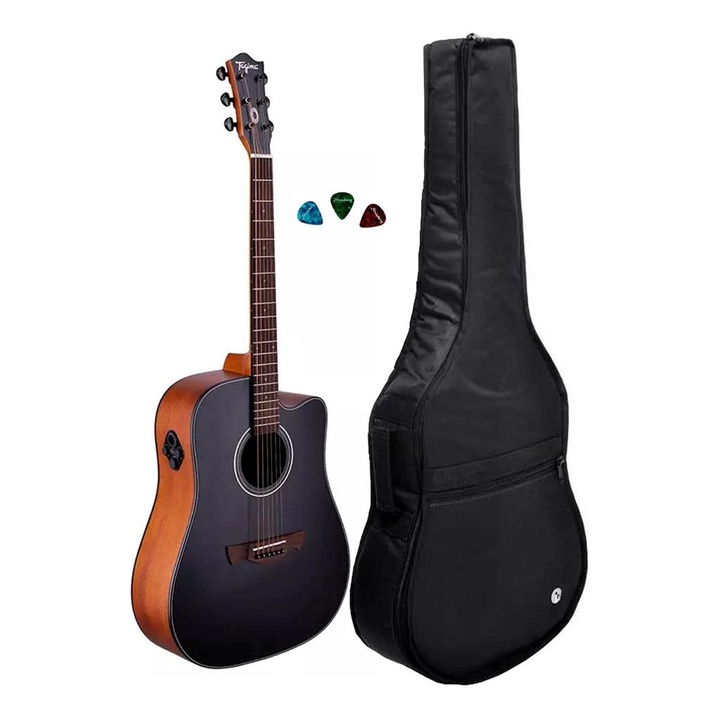 VIOLAO TAGIMA METROPOLIS BKOP CAPA ESPUMA FOLK + 3 PALETAS em Oferta na Shopee