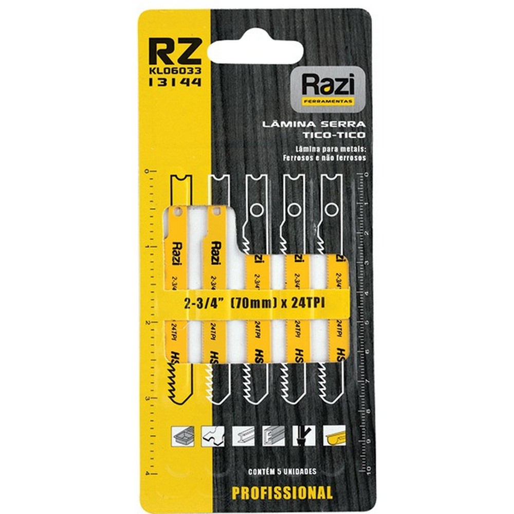 SERRA TICO-TICO ENC.5 PECAS HSS RAZI RZ-KL06033 em Oferta na Shopee