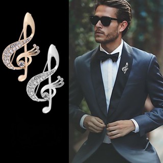 Broches Crachás De Terno Decorativos Alfinetes Jóias Notas Masculinas Acessórios De Moda