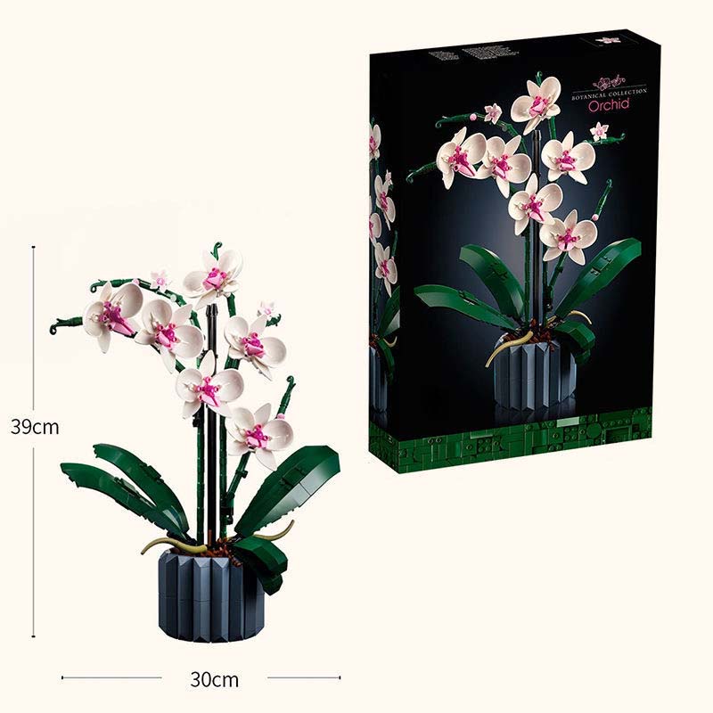 608 Peças Orquídeas Lego Flower 10311 Blocos De Construção De bouquet De Brinquedos Educativos Para Presentes De Férias Decoração De Casas em Oferta na Shopee