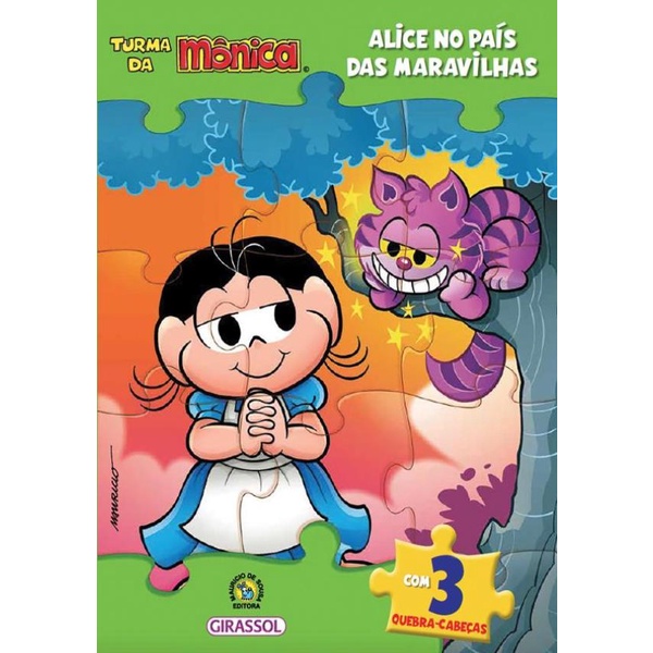 Livro - Turma Da Monica Livro Quebra-Cabeca - Alice No Pais Das Ma