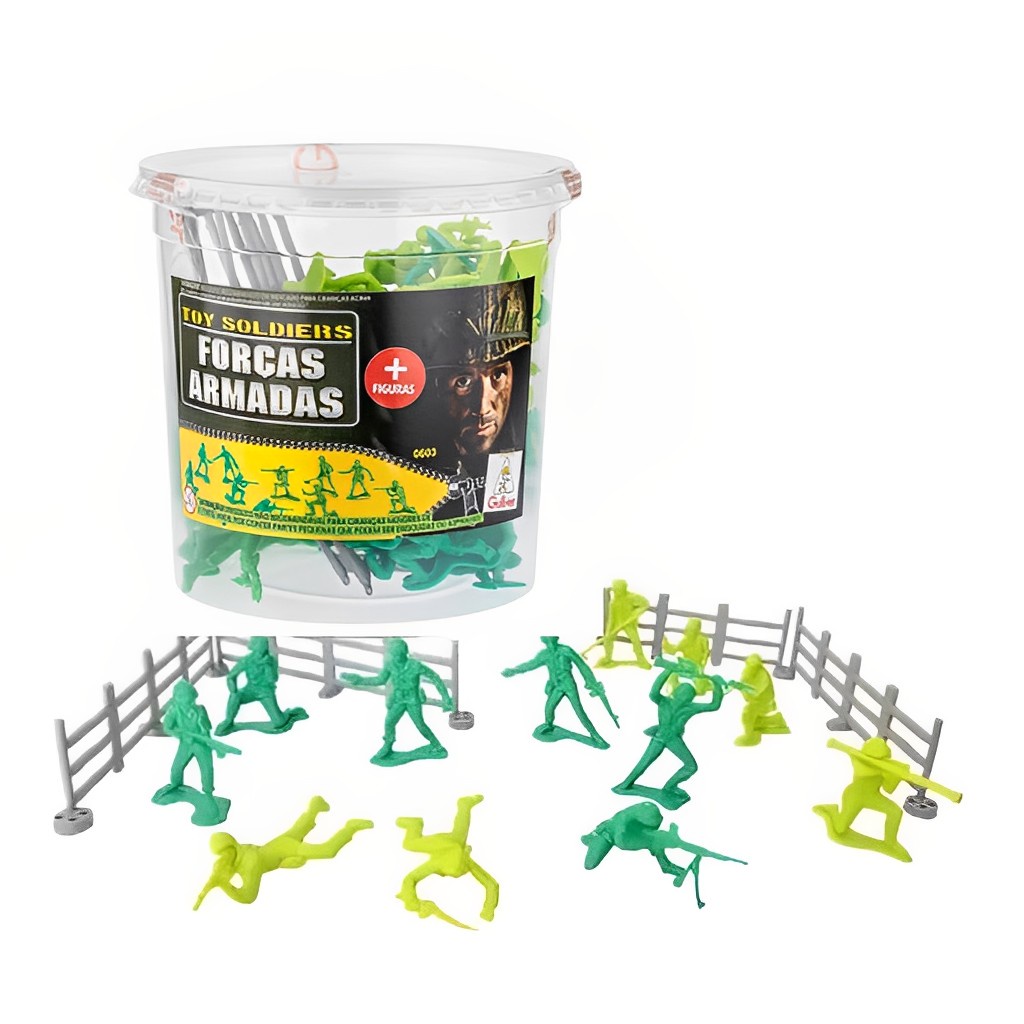 Balde Forças Armadas Soldadinhos 0603 Gulliver em Oferta na Shopee