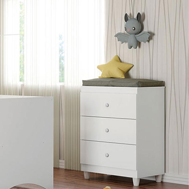 Comoda Quarto Infantil Gutti com 3 Gavetas