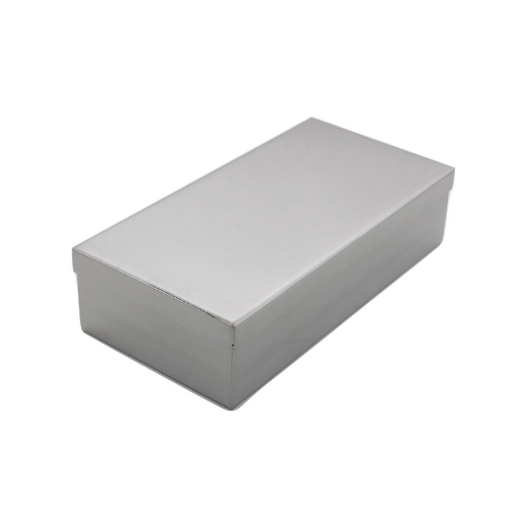 Estojo Caixa Inox Tamanho 20x10x05cm Estojo Aço Odontológico Médico Hospitalar