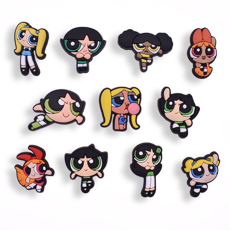 Shoe Charms Decorations Pins Anime Shounen Naruto DIY Sapatos Charme Botão