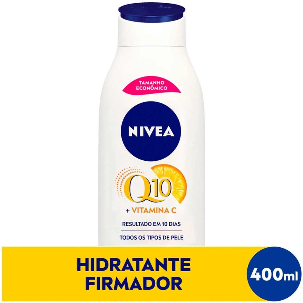 Creme Corporal Firmador Q10 + Vitamina C Todos os Tipos de Pele Nivea 400ml