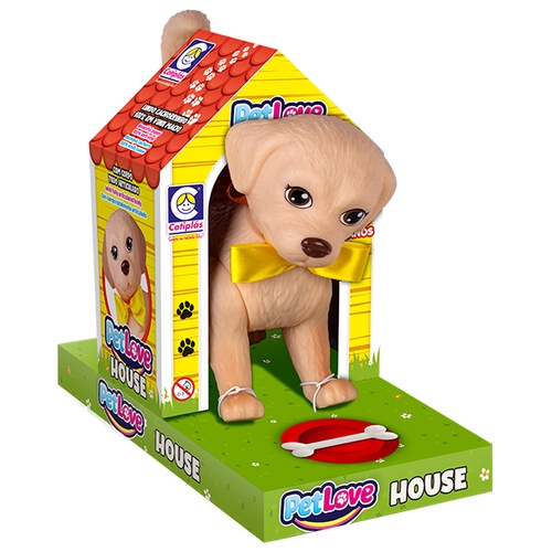 Brinquedo Cachorrinho Pet Love House Cor Creme em Oferta na Shopee