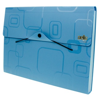 Pasta sanfonada A4 com 12 divisórias Azul 6070.C Dello em Oferta na Shopee