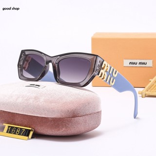 Óculos De Sol Masculinos E Femininos Miumiu Trend For Men Women Couple Street Photography One Hundred Correspondence Fashion Travel Holiday Proteção UV Praia