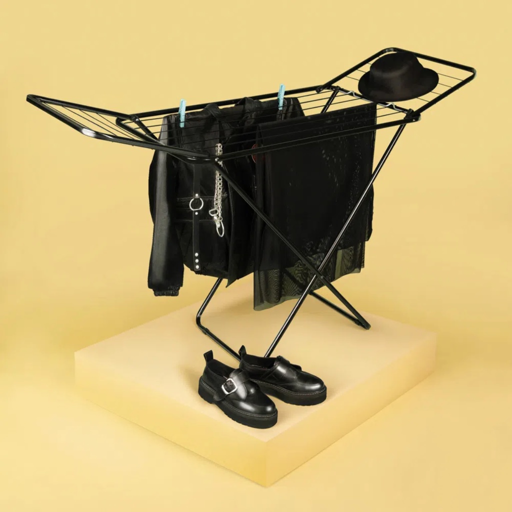 Varal De Chão Retrátil Com Abas Slim Mor Apartamento Casa em Oferta na Shopee