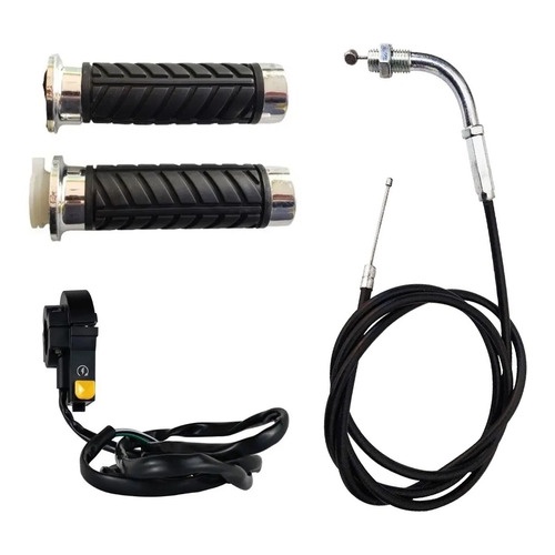 Kit Completo Acelerador Bicicleta Motorizada Universal Punho Cabo Moskito 2t Bike em Oferta na Shopee