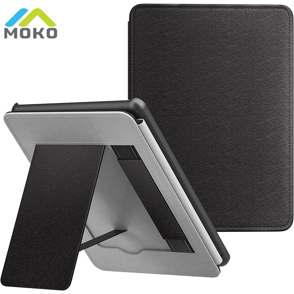 MoKo Protective Slim PU Capa De Couro Para Kindle Paperwhite 6.8 " 11a Geração 2021 E Signature Edition Com Alça De Mão