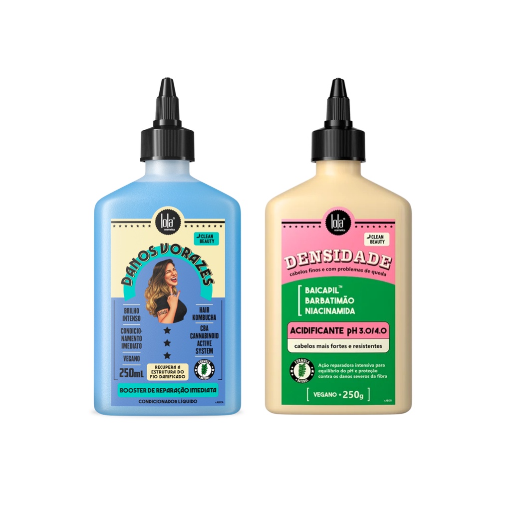 Lola Kit Acidificante Densidade e Booster Danos Vorazes 2 Itens em Oferta na Shopee