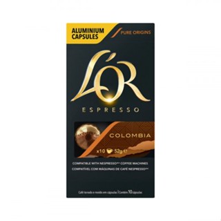 Café em Cápsula Torrado e Moído Espresso Colômbia LOr Caixa 10 unidades 52 gramas