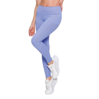Calca Selene Legging Com a Lateral Aerada Sem Costura Feminino Fitness Academia Basica Original