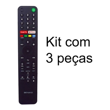 3 Controle Compatível Tv Sony Rmf-tx500b Xbr-55x855g C/3 Peças — R$ 40,00 em Shopee