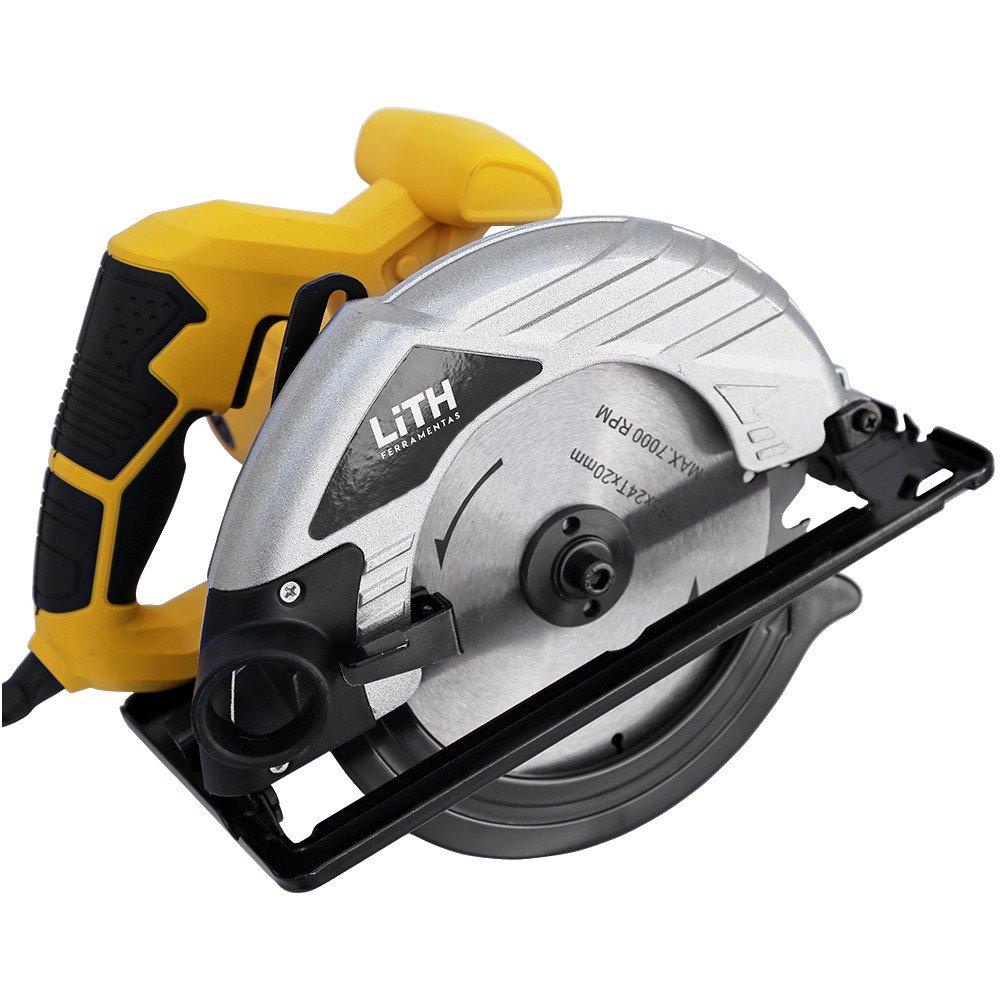 Serra Circular 220V 7.1/4" Polegadas 185mm 1400W para Madeira 4500rpm Profissional - Lith - Home & Living