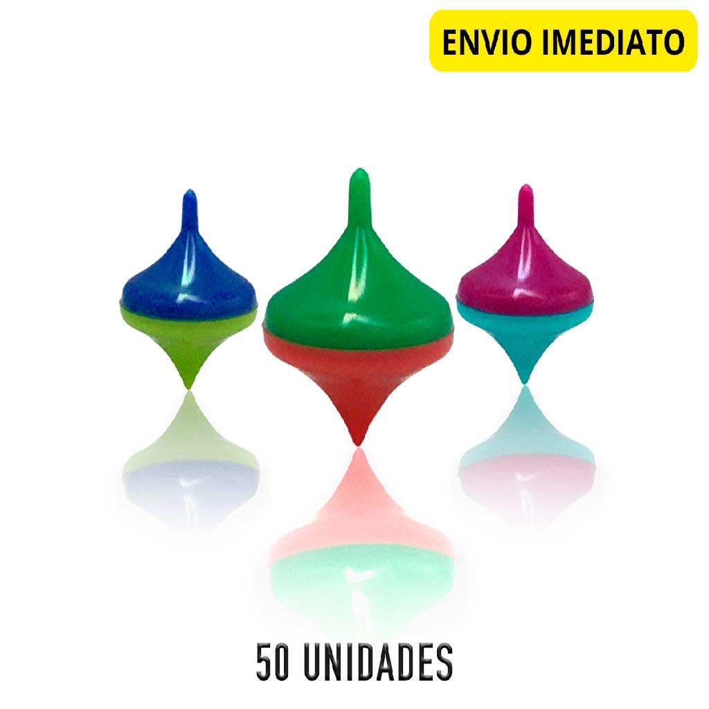 Kit 50 Mini Pião Brinquedo Surpresa Festa Lembrancinha Prenda junina Piões Peões