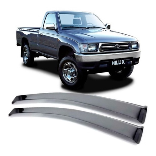 Calha de Chuva Defletor Toyota Hilux Cabine Simples 1997 a 2004 2 Portas Ecoflex
