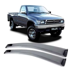 Calha de Chuva Defletor Toyota Hilux Cabine Simples 1997 a 2004 2 Portas Ecoflex
