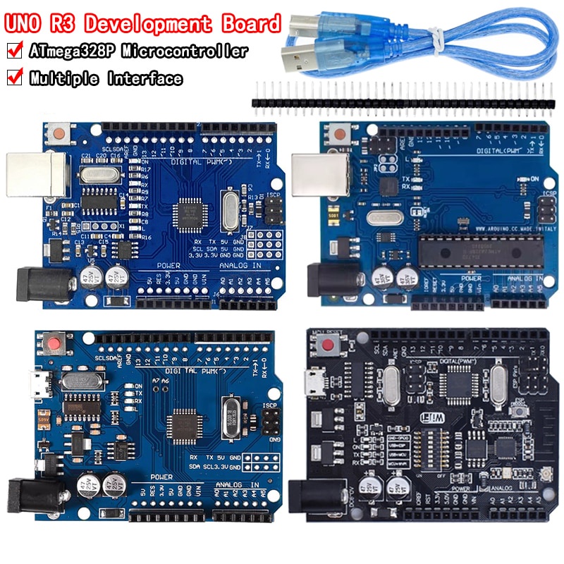 1conjunto UNO R3 Caixa Oficial ATMEGA16U2/MEGA328P Chip CH340G Para O Conselho De Desenvolvimento Arduino WeMos ESP8266 em Oferta na Shopee