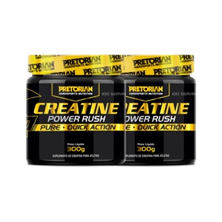 Kit 2x Creatina Power Rush 300g - Pretorian em Oferta na Shopee