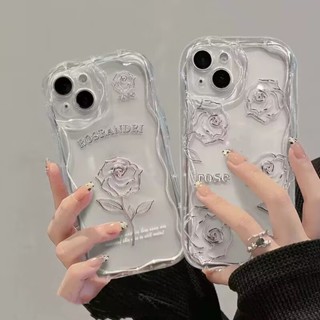 Caixa Telefônica Para Realme C55 C35 C33 C21Y C25Y C31 C30S C21 C11 2021 C20 C2 C15 C12 10 5 6 7 Pro 5I 6I 5S 6S 7i 8 5G OPPO A1K 3D Linhas De Borda Curva Ondulada Rosa Macia Transparente Capa