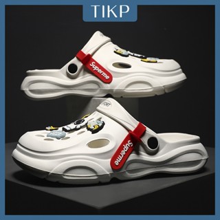 Sandálias Tikp Sapatos de Praia Homens Mulheres Mesmo Estilo Moda Resistente ao Desgaste Superme Casual Tamanho Casal36-45 0717