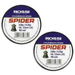 2x Lata De Chumbo Rossi Premium Spider 5.5mm - 200 Unidades