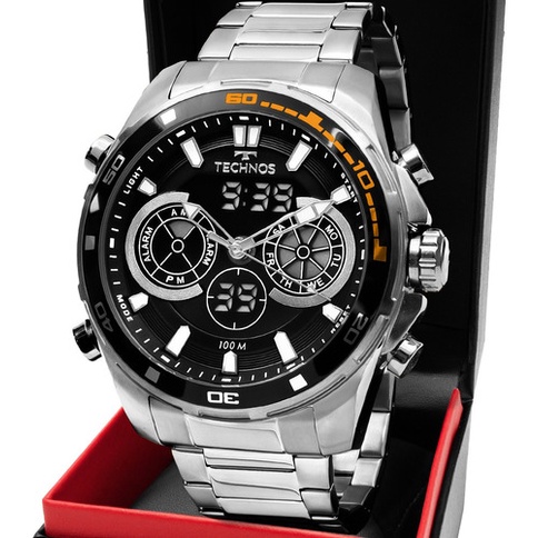 Relógio Technos Masculino Perfomance BJ3530AC/1P em Oferta na Shopee