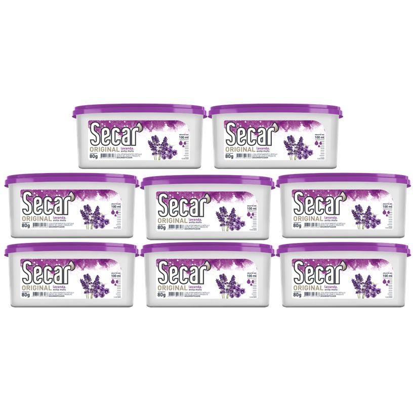 Kit 8un Anti Mofo Secar original 80g Desumificador Ambiente em Oferta na Shopee