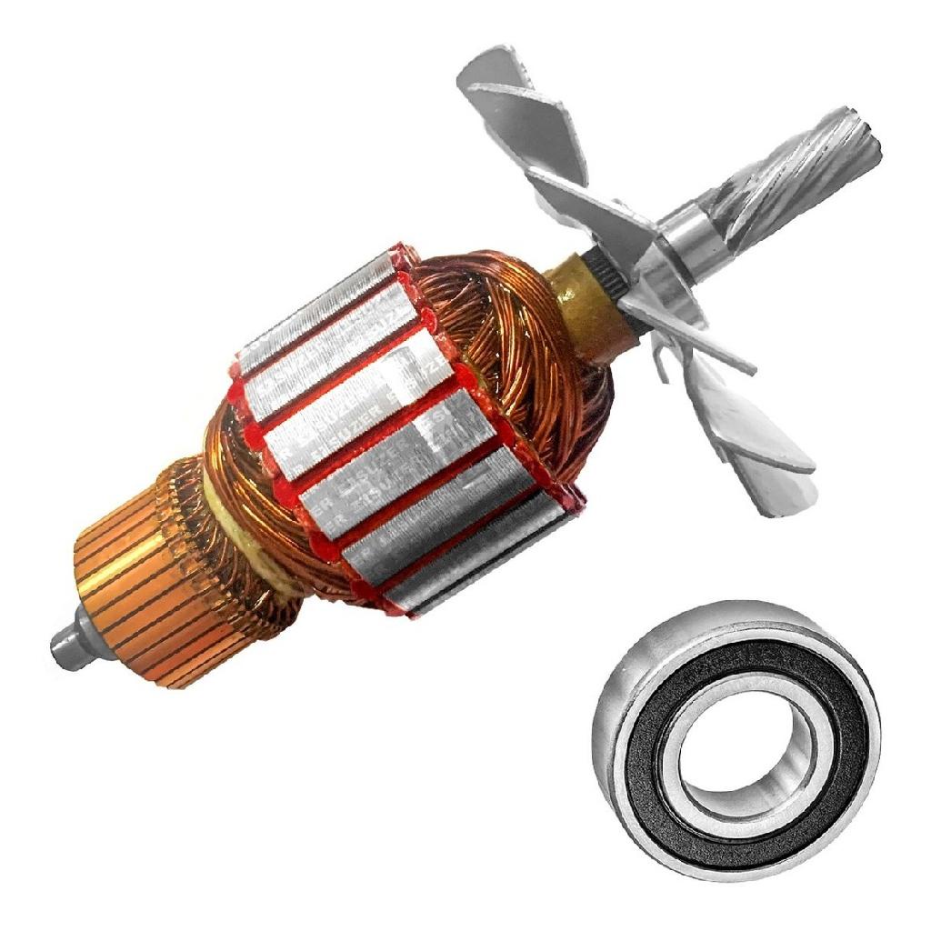 Kit  1573 Gks 7 1/4 127v com Induzido e Rolamento Para Serra Circular